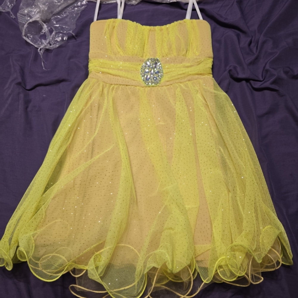 Deb Sparkling Lemon Kids Dress